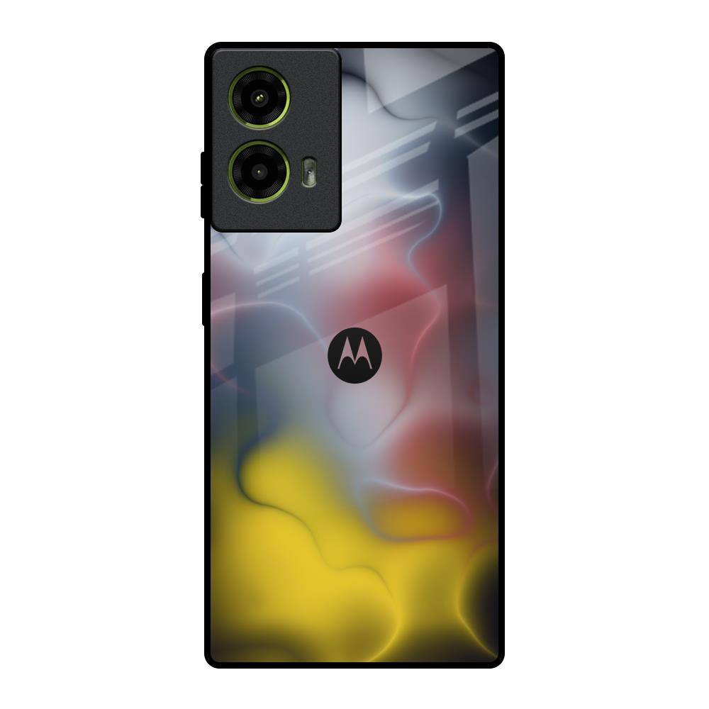 Colorful Smoke Motorola G85 5G Glass Back Cover Online