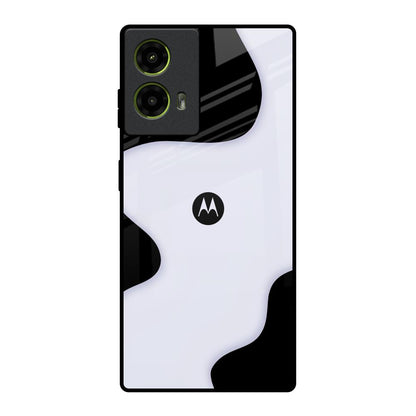 Wheat Cream Wavy Motorola G85 5G Glass Back Cover Online