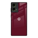 Classic Burgundy Motorola G85 5G Glass Back Cover Online