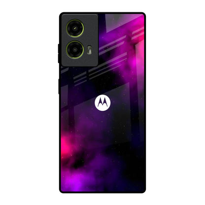 Pink Galaxy Motorola G85 5G Glass Back Cover Online