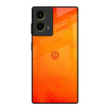 Tangy Orange Motorola G85 5G Glass Back Cover Online