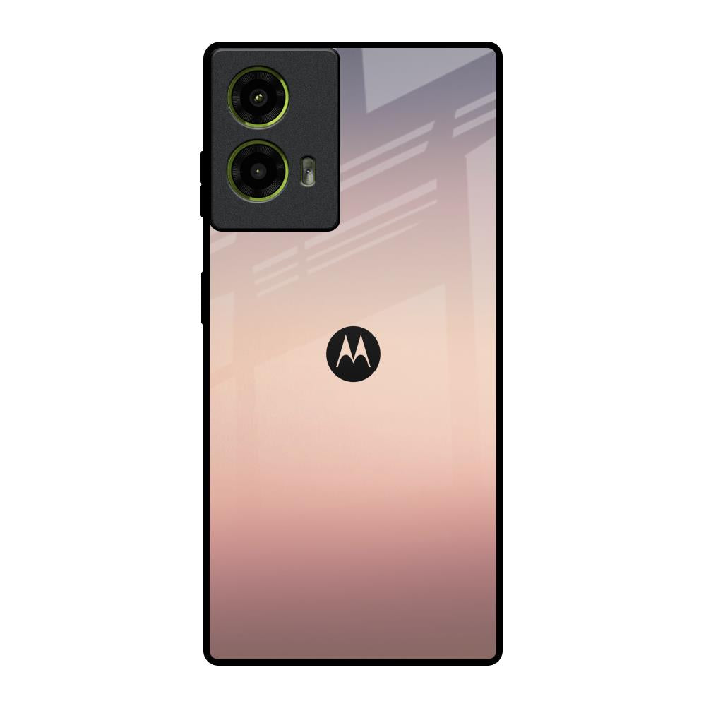 Golden Mauve Motorola G85 5G Glass Back Cover Online