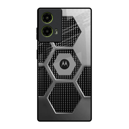 Hexagon Style Motorola G85 5G Glass Back Cover Online