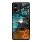 Golden Splash Motorola G85 5G Glass Back Cover Online