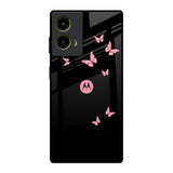 Fly Butterfly Motorola G85 5G Glass Back Cover Online