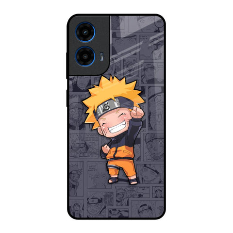 Orange Chubby Motorola G45 5G Glass Back Cover Online