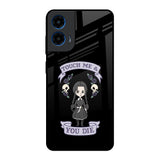 Touch Me & You Die Motorola G45 5G Glass Back Cover Online