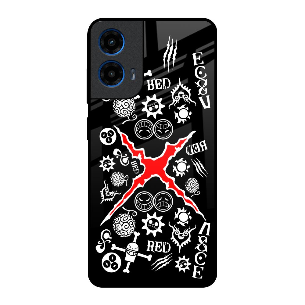 Red Zone Motorola G45 5G Glass Back Cover Online