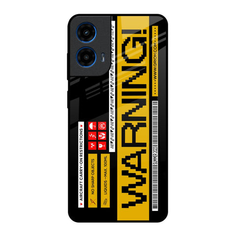 Aircraft Warning Motorola G45 5G Glass Back Cover Online