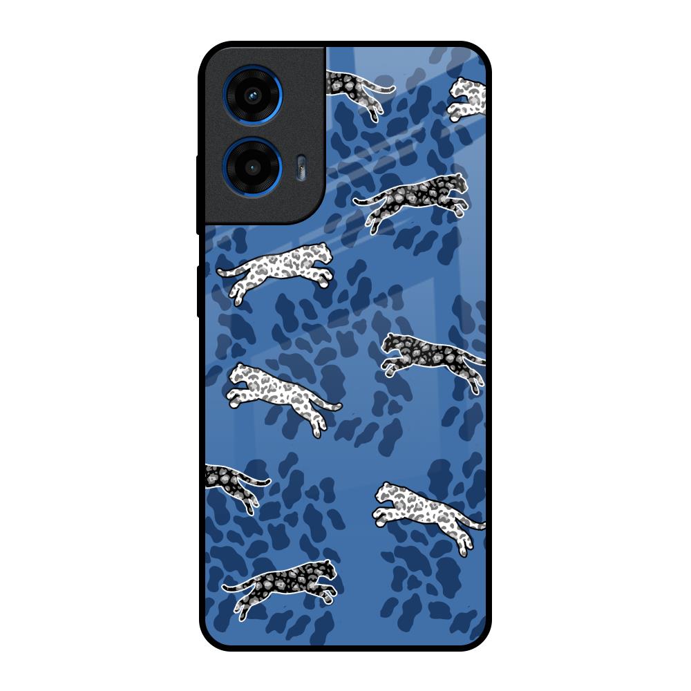 Blue Cheetah Motorola G45 5G Glass Back Cover Online