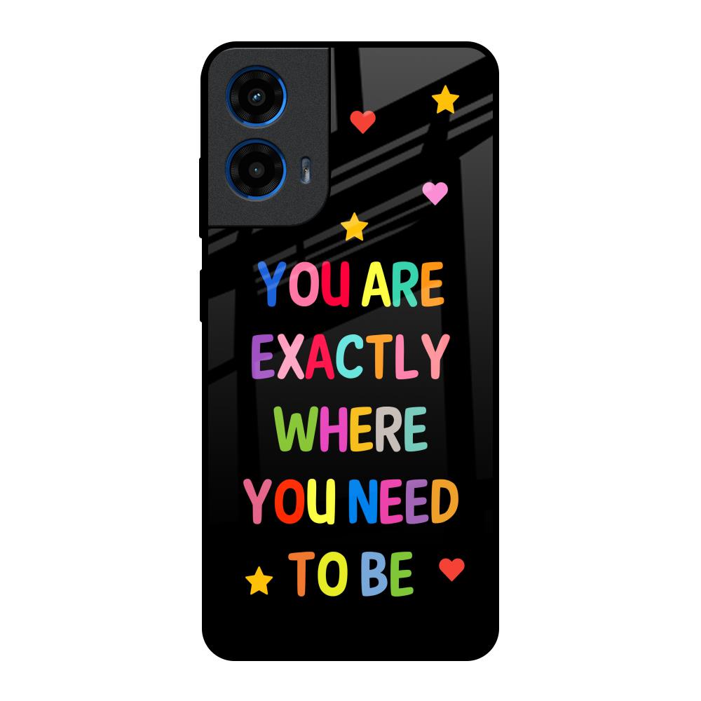 Magical Words Motorola G45 5G Glass Back Cover Online