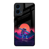 Retro Astronaut Motorola G45 5G Glass Back Cover Online