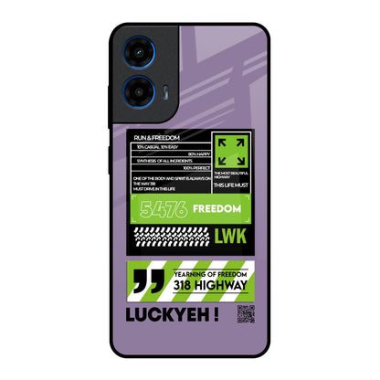 Run & Freedom Motorola G45 5G Glass Back Cover Online