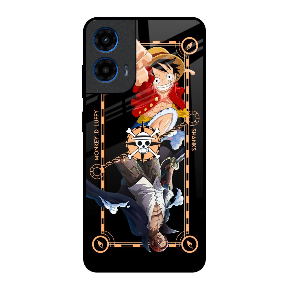 Shanks & Luffy Motorola G45 5G Glass Back Cover Online