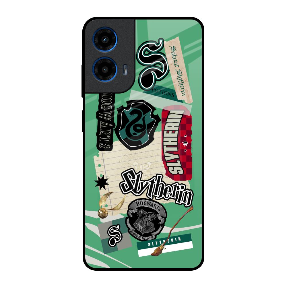 Slytherin Motorola G45 5G Glass Back Cover Online