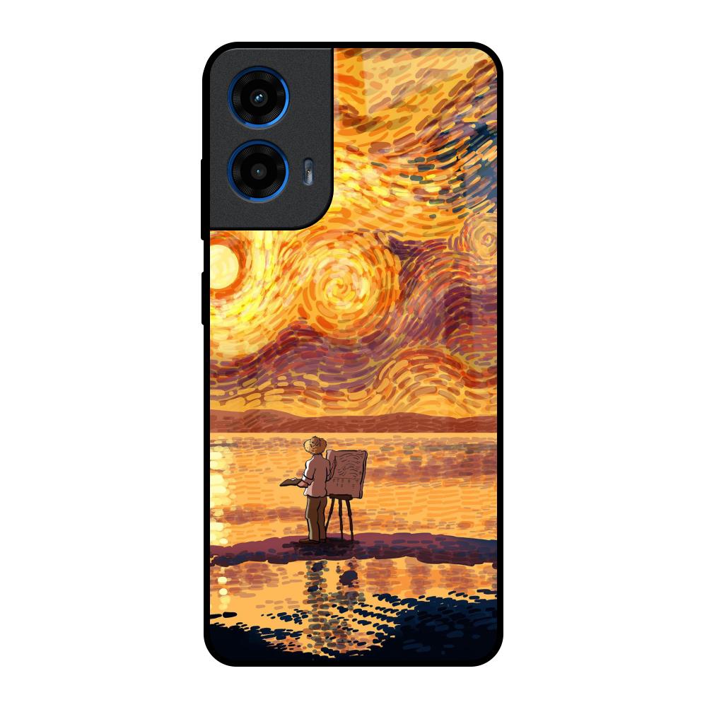 Sunset Vincent Motorola G45 5G Glass Back Cover Online