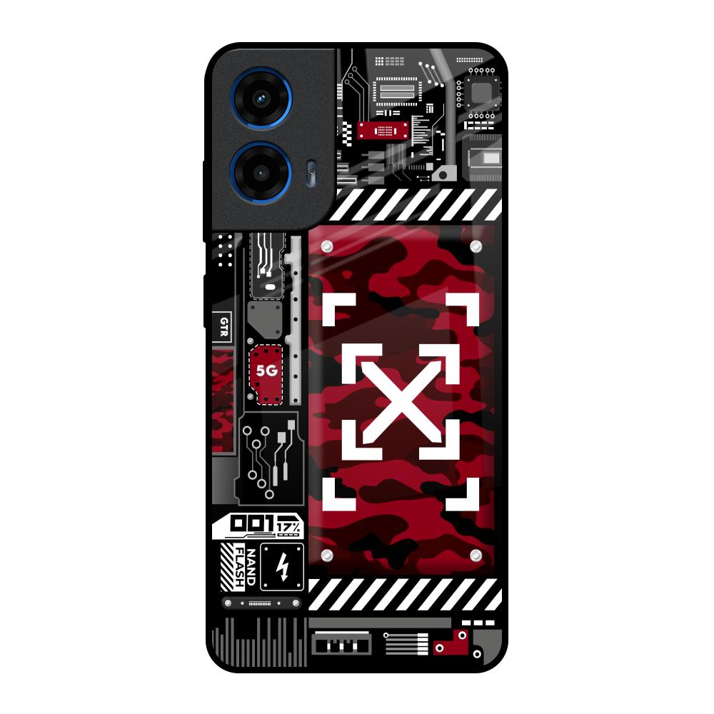 Technology Art Motorola G45 5G Glass Back Cover Online