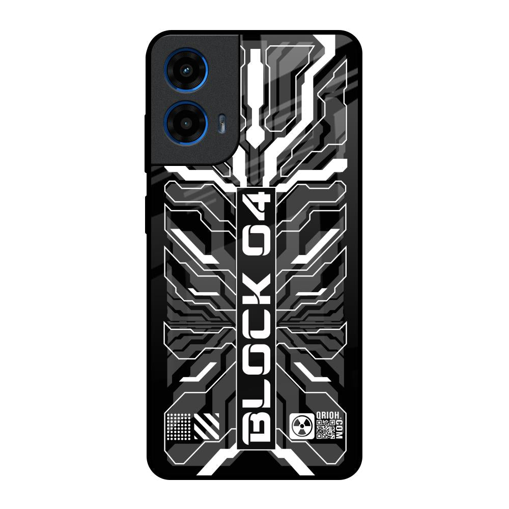 Monochrome Magic Motorola G45 5G Glass Back Cover Online