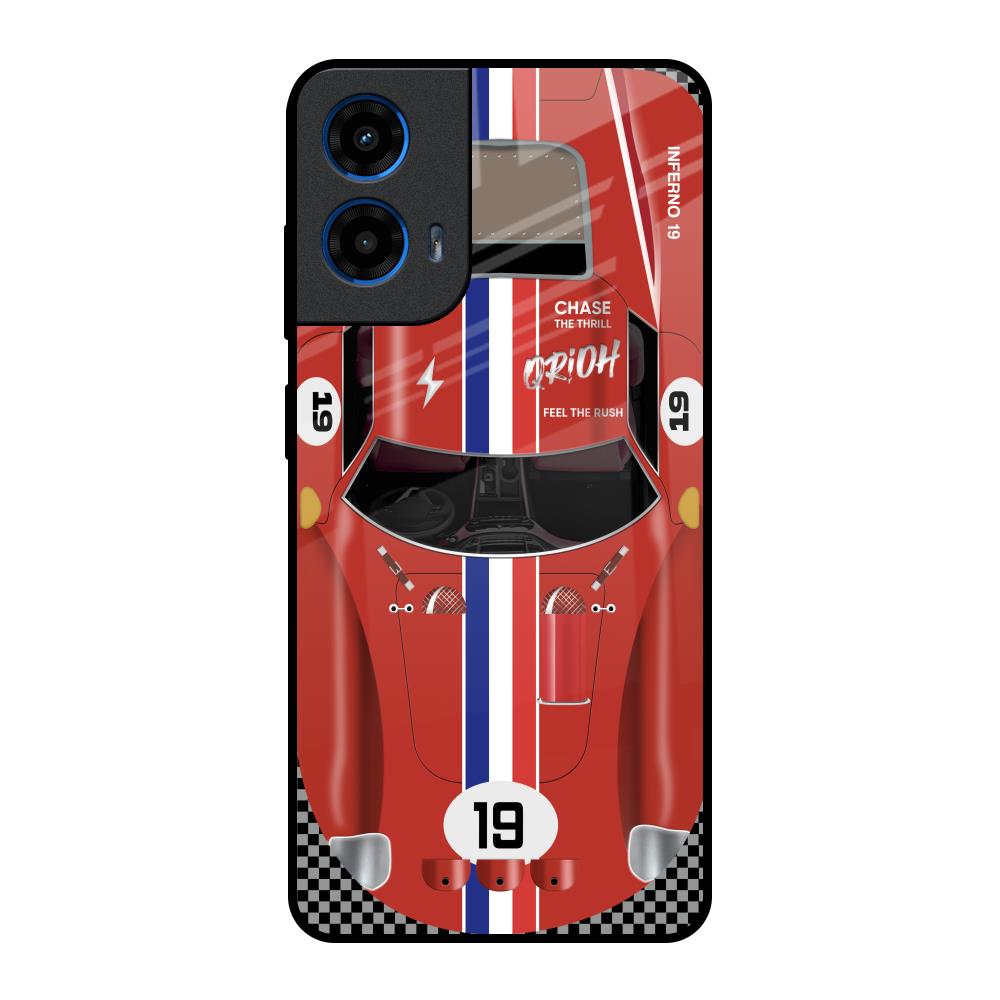 Racing Vintage Motorola G45 5G Glass Back Cover Online