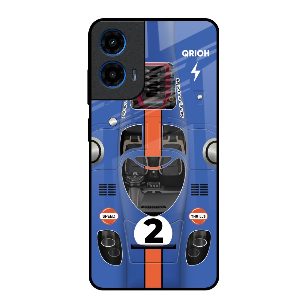 Car Adiction Motorola G45 5G Glass Back Cover Online