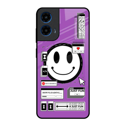 Code with Smile Motorola G45 5G Glass Back Cover Online