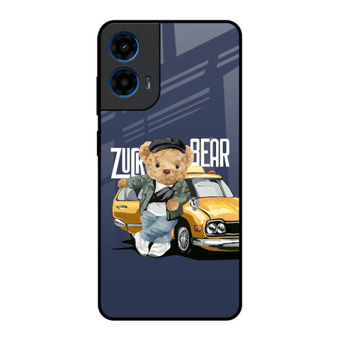 Adventurous Bear Motorola G45 5G Glass Back Cover Online
