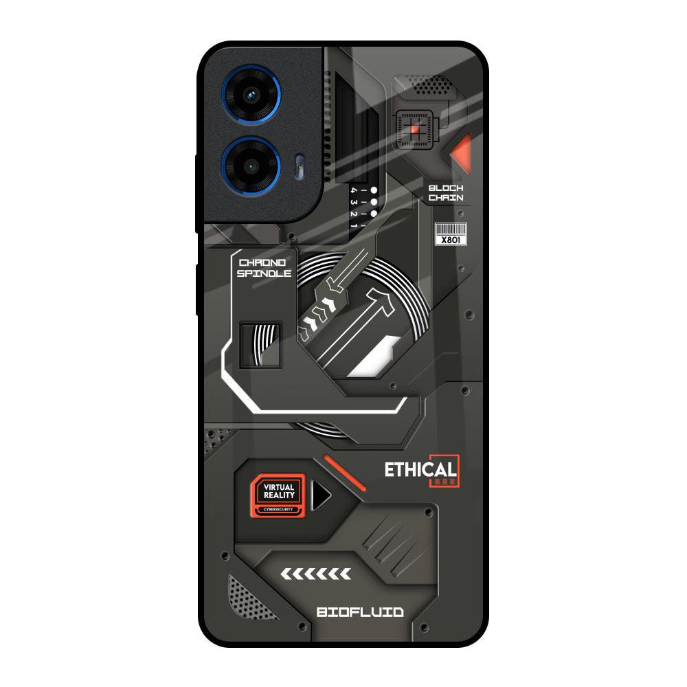 Tech Aesthetics Motorola G45 5G Glass Back Cover Online