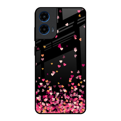 Heart Rain Fall Motorola G45 5G Glass Back Cover Online
