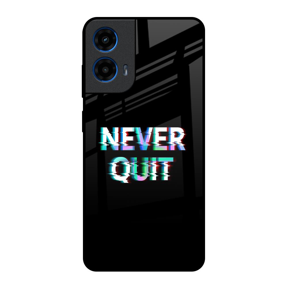 Never Quit Motorola G45 5G Glass Back Cover Online