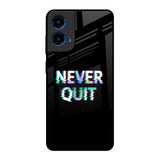 Never Quit Motorola G45 5G Glass Back Cover Online