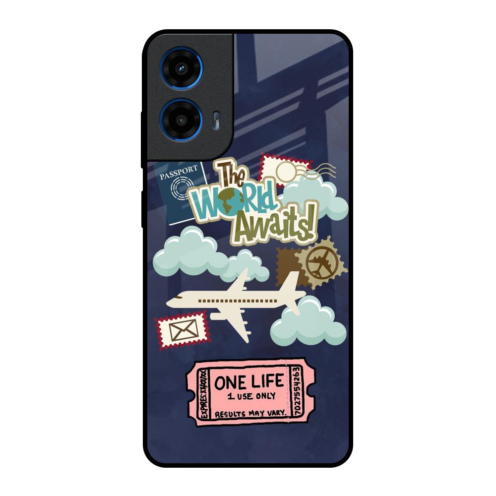 Tour The World Motorola G45 5G Glass Back Cover Online
