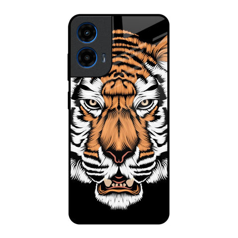 Angry Tiger Motorola G45 5G Glass Back Cover Online
