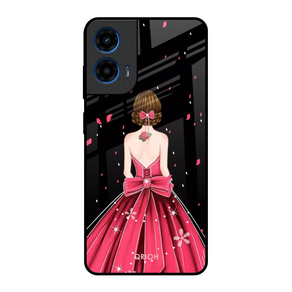 Fashion Princess Motorola G45 5G Glass Back Cover Online