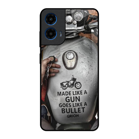 Royal Bike Motorola G45 5G Glass Back Cover Online
