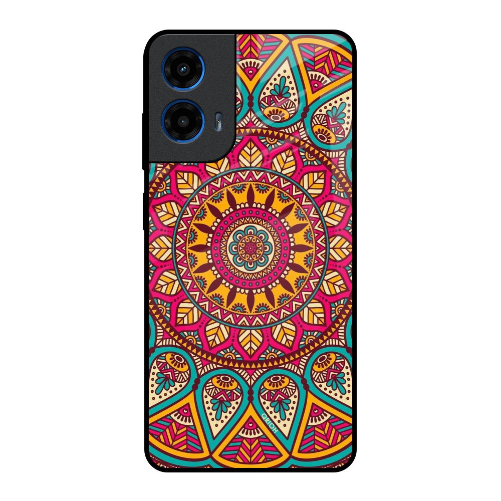 Elegant Mandala Motorola G45 5G Glass Back Cover Online