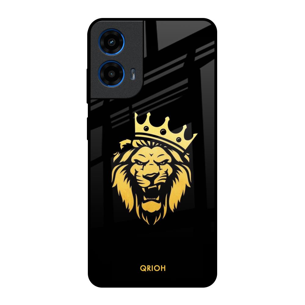 Lion The King Motorola G45 5G Glass Back Cover Online