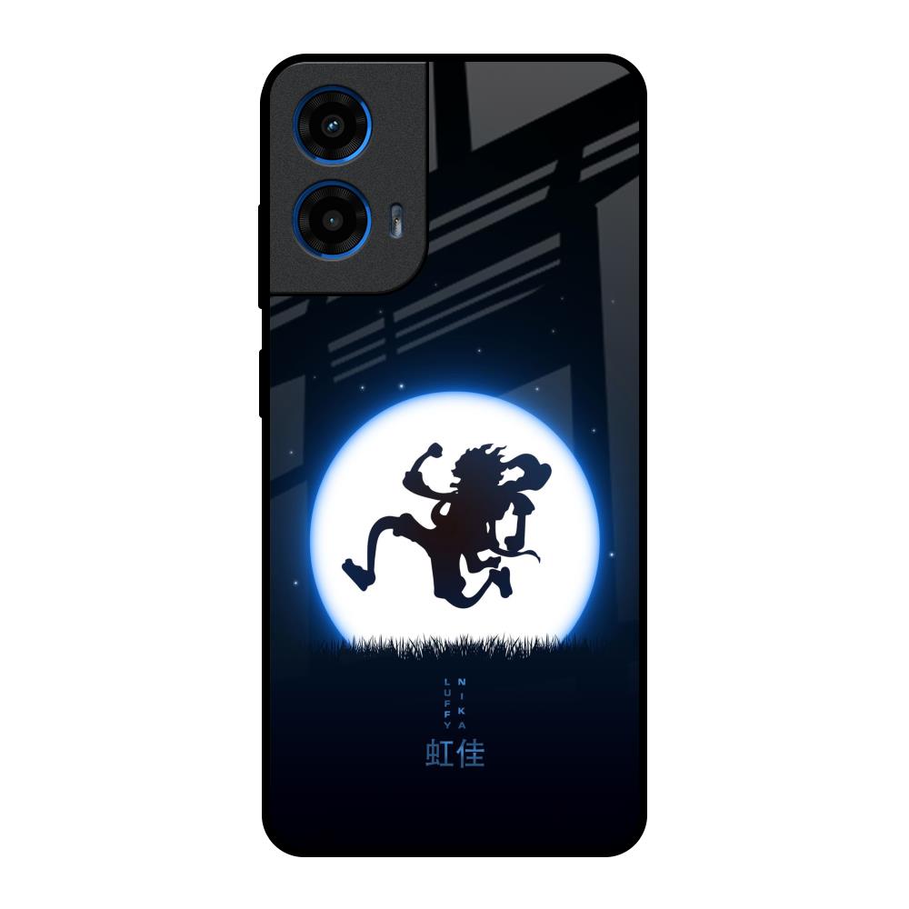 Luffy Nika Motorola G45 5G Glass Back Cover Online