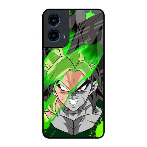 Anime Green Splash Motorola G45 5G Glass Back Cover Online