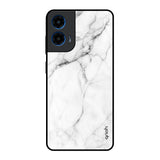 Modern White Marble Motorola G45 5G Glass Back Cover Online