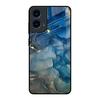 Blue Cool Marble Motorola G45 5G Glass Back Cover Online