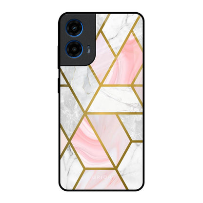 Geometrical Marble Motorola G45 5G Glass Back Cover Online