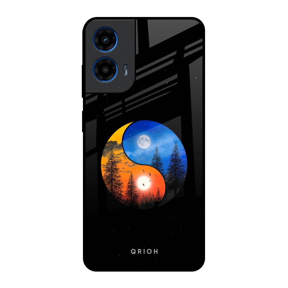 Yin Yang Balance Motorola G45 5G Glass Back Cover Online