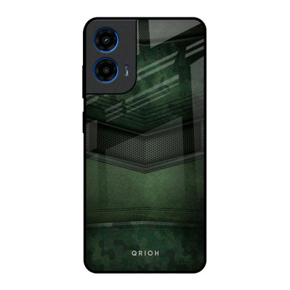 Green Leather Motorola G45 5G Glass Back Cover Online