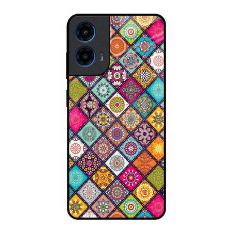 Multicolor Mandala Motorola G45 5G Glass Back Cover Online