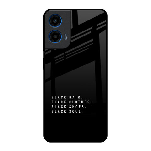 Black Soul Motorola G45 5G Glass Back Cover Online