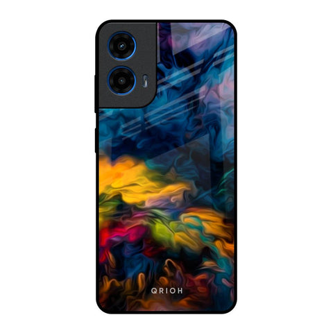 Multicolor Oil Painting Motorola G45 5G Glass Back Cover Online
