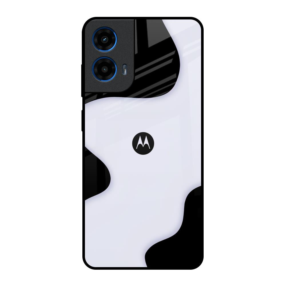 Wheat Cream Wavy Motorola G45 5G Glass Back Cover Online