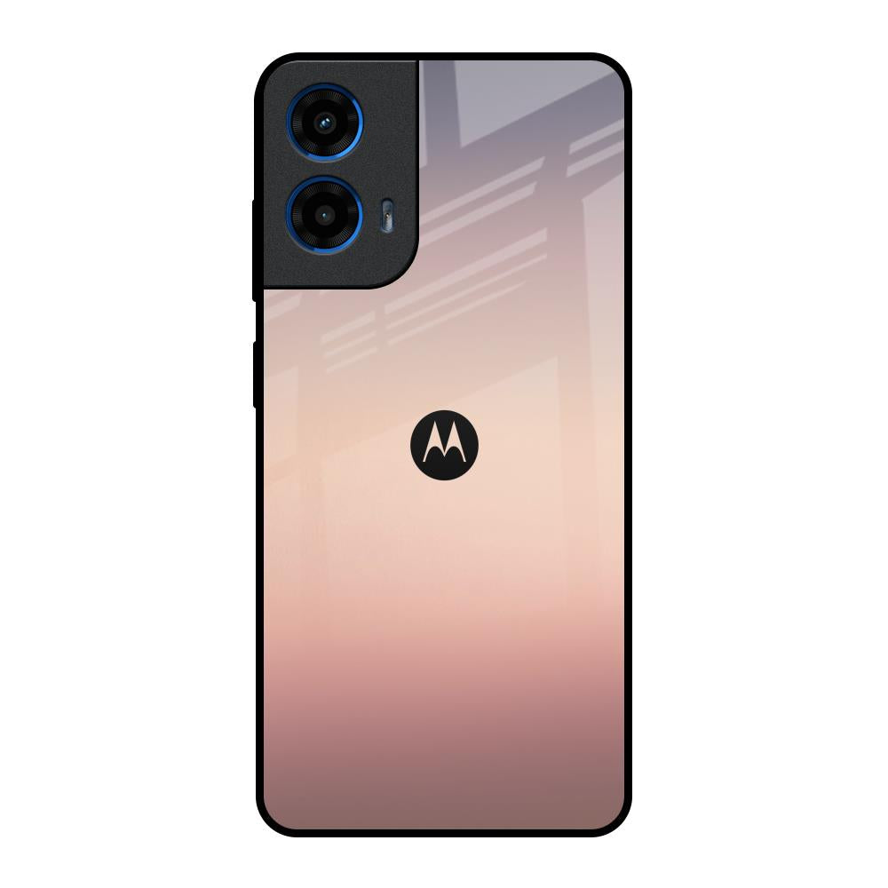 Golden Mauve Motorola G45 5G Glass Back Cover Online