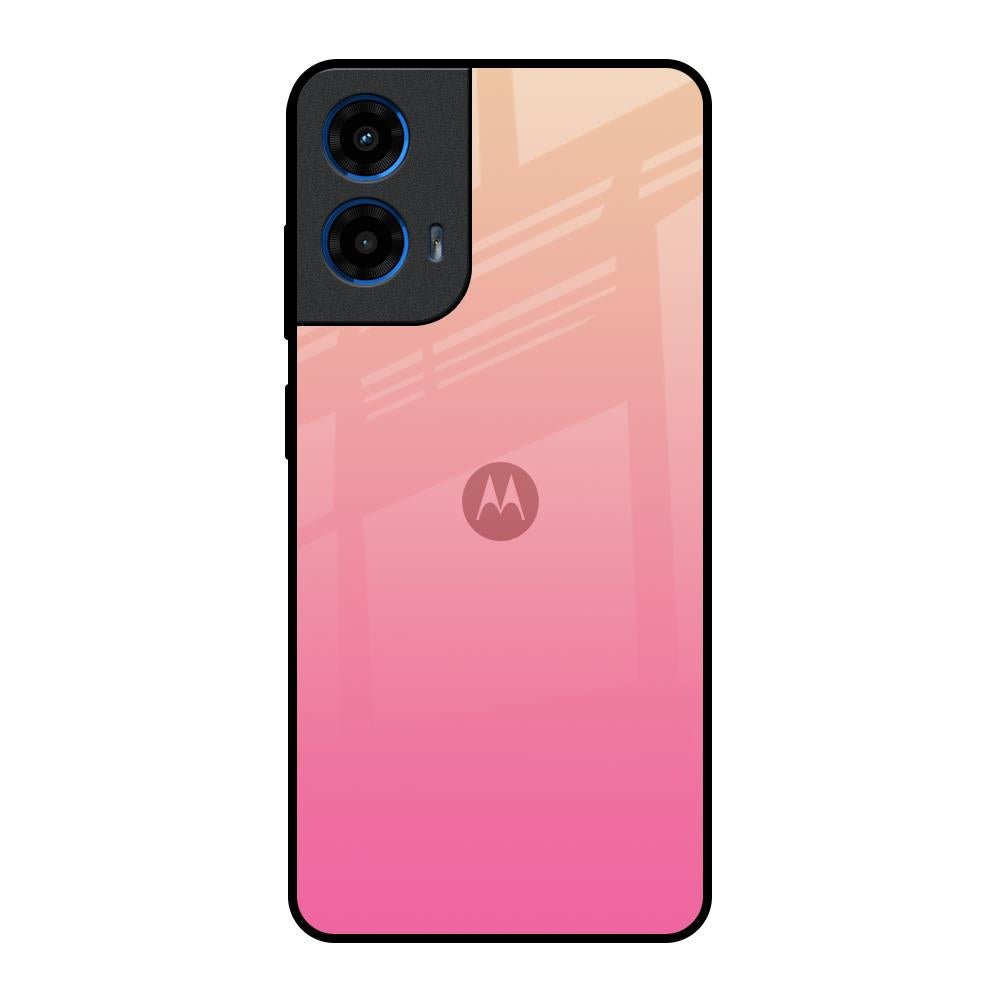 Pastel Pink Gradient Motorola G45 5G Glass Back Cover Online