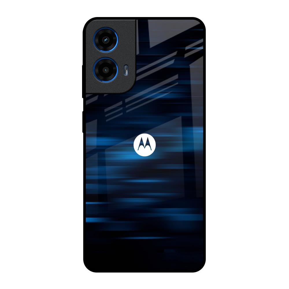 Blue Rough Abstract Motorola G45 5G Glass Back Cover Online